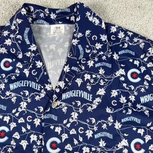 Chicago Cubs Wrigleyville Shirt Mens XL Blue Hornitos Button Up MLB Baseball